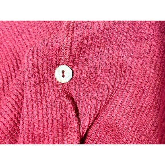 Lady Foot Locker Women's Henley Long Sleeve Pullover Shirt Burgundy Red Size XL - Picture 7 of 9